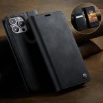 CaseMe 033 Calf Leather Lining Microfibre RFID Blocking Phone Case, For iPhone 15, For iPhone 14 Plus, For iPhone 14, For iPhone 14 Pro – Bild 11