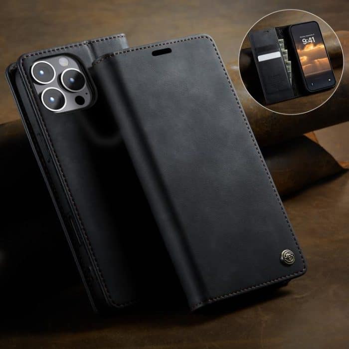 CaseMe 033 Calf Leather Lining Microfibre RFID Blocking Phone Case, For iPhone 15, For iPhone 14 Plus, For iPhone 14, For iPhone 14 Pro – Bild 11