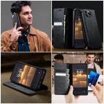 CaseMe 033 Calf Leather Lining Microfibre RFID Blocking Phone Case, For iPhone 15, For iPhone 14 Plus, For iPhone 14, For iPhone 14 Pro – Bild 12