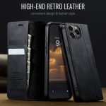 CaseMe 033 Calf Leather Lining Microfibre RFID Blocking Phone Case, For iPhone 15, For iPhone 14 Plus, For iPhone 14, For iPhone 14 Pro – Bild 4