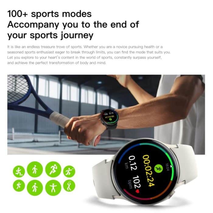 Sense 6 1.43 AMOLED Screen IP68 Waterproof Bluetooth Call Smartwatch Supports Health Monitoring – Bild 14