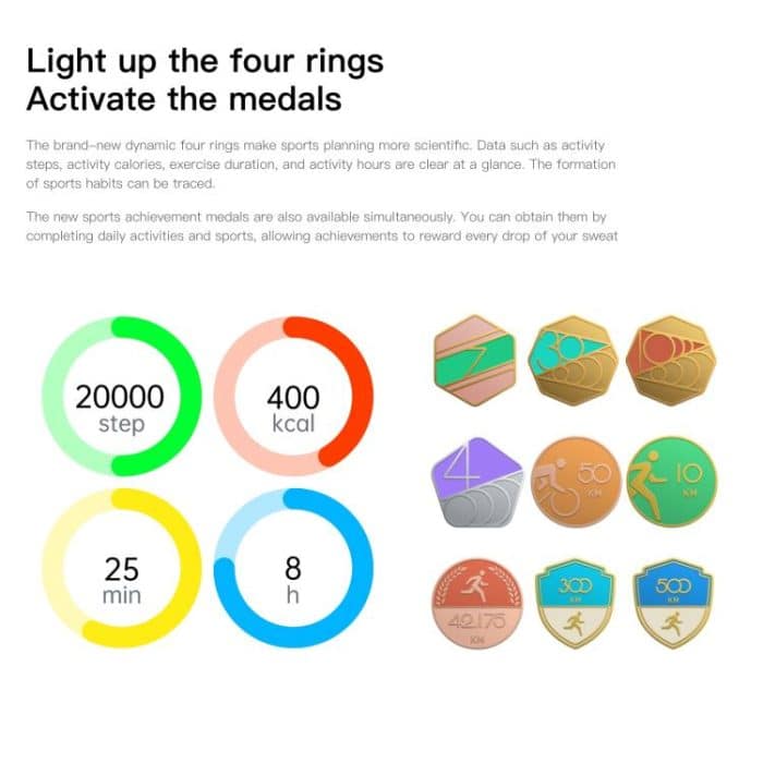 Sense 6 1.43 AMOLED Screen IP68 Waterproof Bluetooth Call Smartwatch Supports Health Monitoring – Bild 15