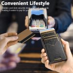 The Suteni denim double-sided card slot button automatically ejects the card box – Bild 7