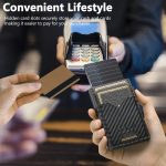 The Suteni carbon fiber pattern double-sided card insertion button automatically ejects the card box – Bild 7