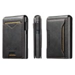 The Suteni oil wax pattern button automatically pops out the veneered printed card box