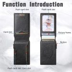 The Suteni oil wax pattern button automatically pops out the veneered printed card box – Bild 4