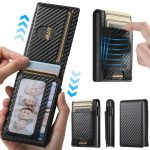 The Suteni carbon fiber pattern button automatically pops out the elastic band card box – Bild 4