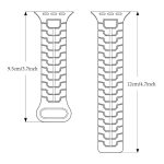 Steel Dragon Scale Magnetic Silicone Watch Band, For Apple Watch 46mm / 49mm / 45mm / 44mm – Bild 5