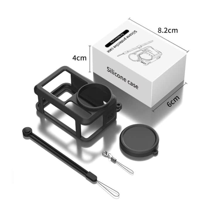 Soft Silicone Shockproof Protective Case Cover with Lens Cap, For DJI Action 5 Pro / 4 / 3 – Bild 7