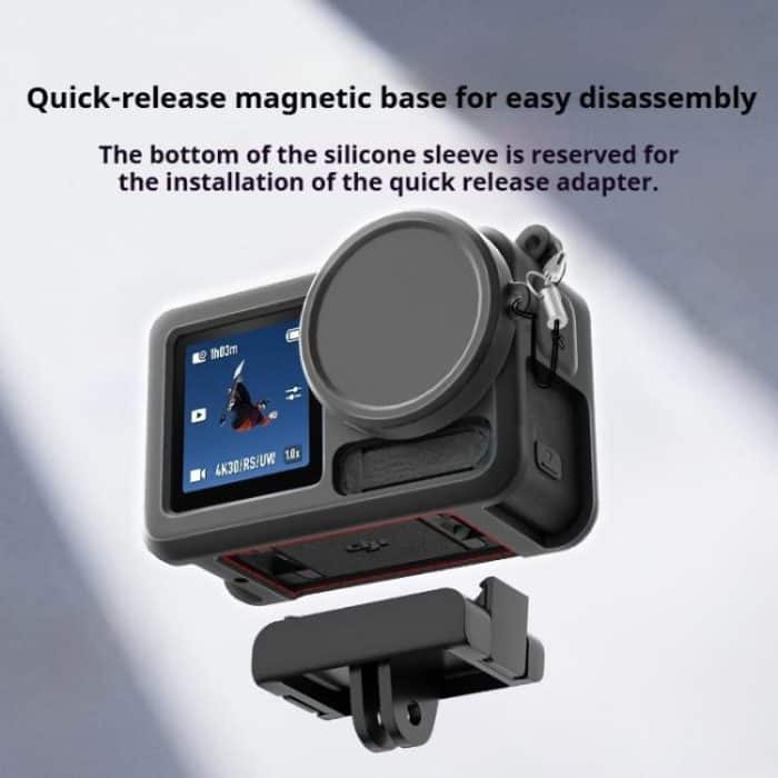 Soft Silicone Shockproof Protective Case Cover with Lens Cap, For DJI Action 5 Pro / 4 / 3 – Bild 6