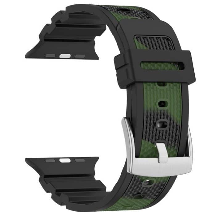 Diamond Texture Two-Color Silicone Watch Band, For Apple Watch 46mm / 49mm / 45mm / 44mm – Bild 6