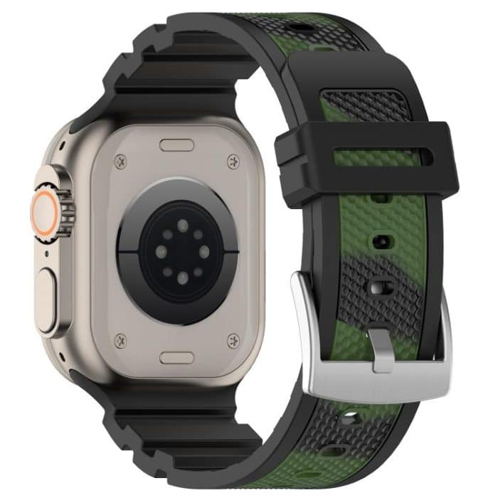 Diamond Texture Two-Color Silicone Watch Band, For Apple Watch 46mm / 49mm / 45mm / 44mm – Bild 8