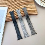 Curved Side Detachable Stainless Steel Watch Band, For Apple Watch 46mm / 49mm / 45mm / 44mm, For Apple Watch 42mm / 41mm / 40mm / 38mm – Bild 2