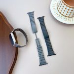 Curved Side Detachable Stainless Steel Watch Band, For Apple Watch 46mm / 49mm / 45mm / 44mm, For Apple Watch 42mm / 41mm / 40mm / 38mm – Bild 3