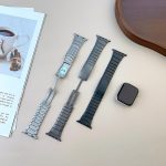 Curved Side Detachable Stainless Steel Watch Band, For Apple Watch 46mm / 49mm / 45mm / 44mm, For Apple Watch 42mm / 41mm / 40mm / 38mm – Bild 4