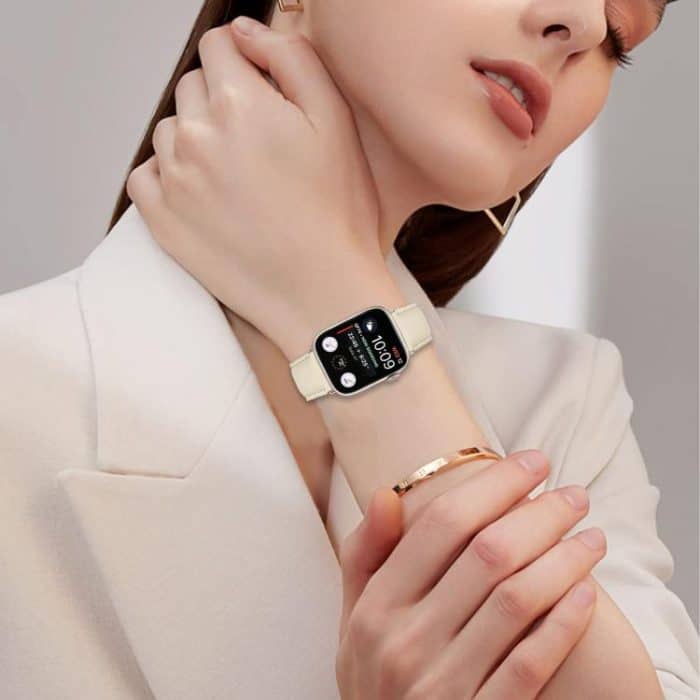 Lychee Texture Starlight Turtle Back Buckle Leather Watch Band, For Apple Watch 46mm / 49mm / 45mm / 44mm, For Apple Watch 42mm / 41mm / 40mm / 38mm – Bild 2