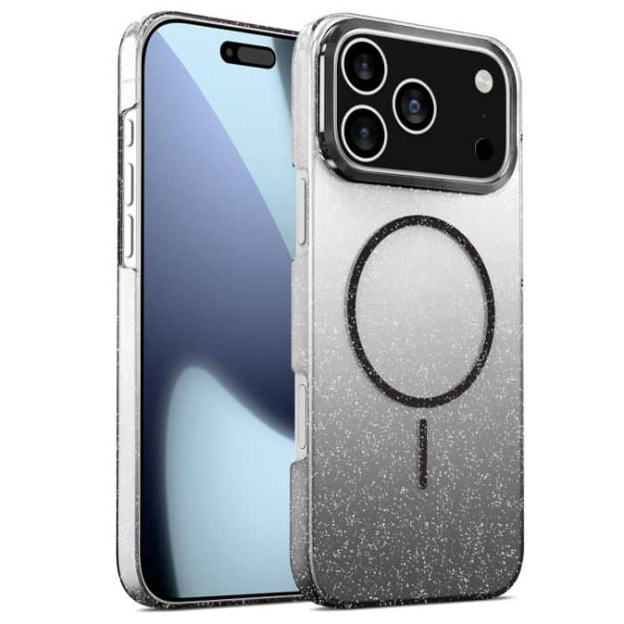 Gold Diamond Glitter Gradient MagSafe Shockproof Phone Case, For iPhone 17 Pro Max, For iPhone 17 Pro, For iPhone 17, For iPhone 17 Air – Bild 1