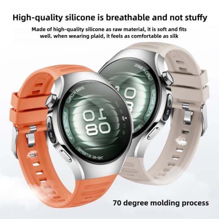 Corrugated Silicone Watch Band, For Huawei Watch 5 42mm – Bild 3