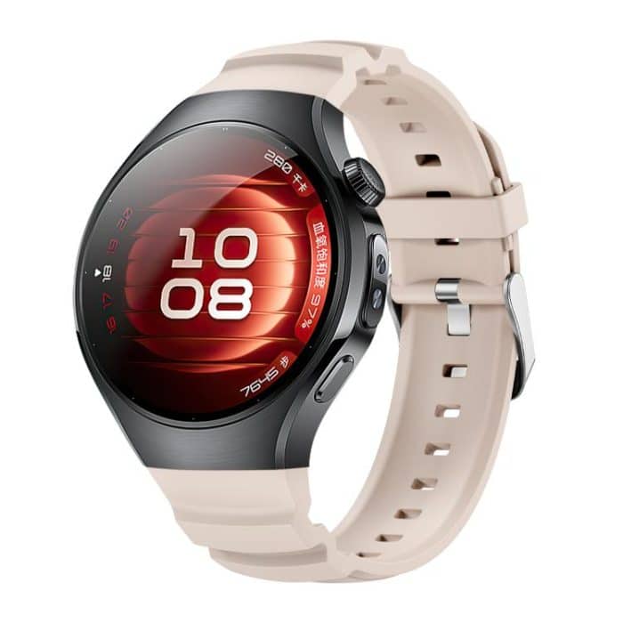 Metal Pin Buckle Silicone Watch Band, For Huawei Watch 5 42mm, For Huawei Watch 5 46mm – Bild 1