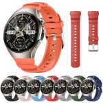 Metal Pin Buckle Silicone Watch Band, For Huawei Watch 5 42mm, For Huawei Watch 5 46mm – Bild 2