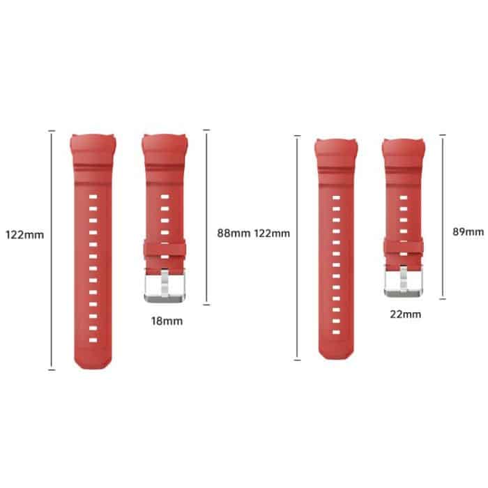 Metal Pin Buckle Silicone Watch Band, For Huawei Watch 5 42mm, For Huawei Watch 5 46mm – Bild 7