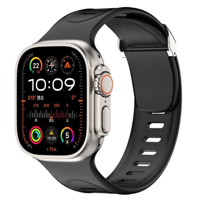 Explorer Silicone Watch Band, For Apple Watch 46mm / 49mm / 45mm / 44mm – Bild 1