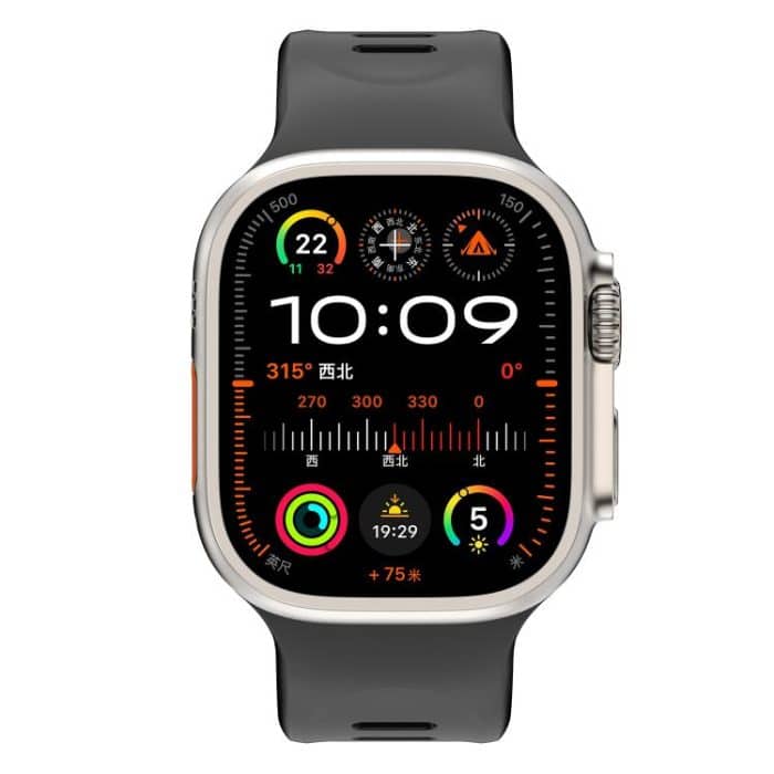 Explorer Silicone Watch Band, For Apple Watch 46mm / 49mm / 45mm / 44mm – Bild 6