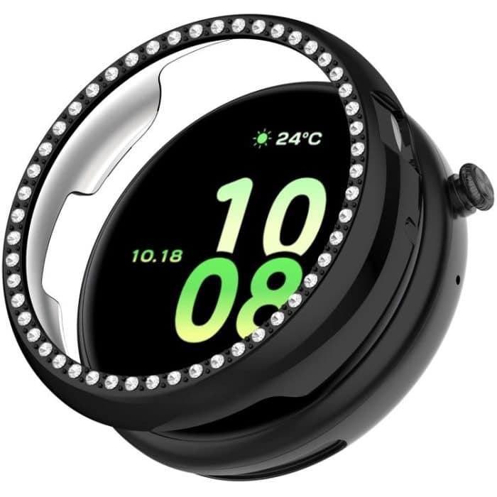 SYA002955001A.jpg Single Row Diamond Half Coverage Hollow TPU Watch Case, For Honor Watch Fit – Bild 1