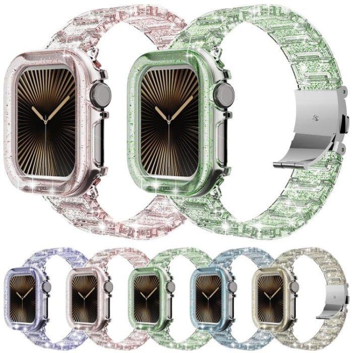 Chameleon PC Case Epoxy Resin Watch Band, For Apple Watch Series 10 46mm, For Apple Watch Series 10 42mm, For Apple Watch 44mm / 45mm, For Apple Watch 40mm / 41mm, For Apple Watch 49mm – Bild 2