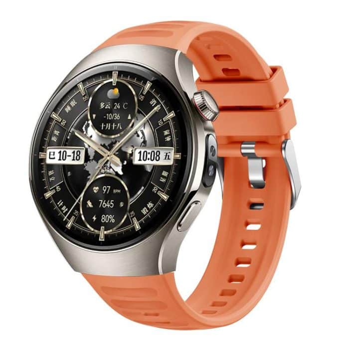 Corrugated Silicone Watch Band, For Huawei Watch 5 46mm – Bild 1