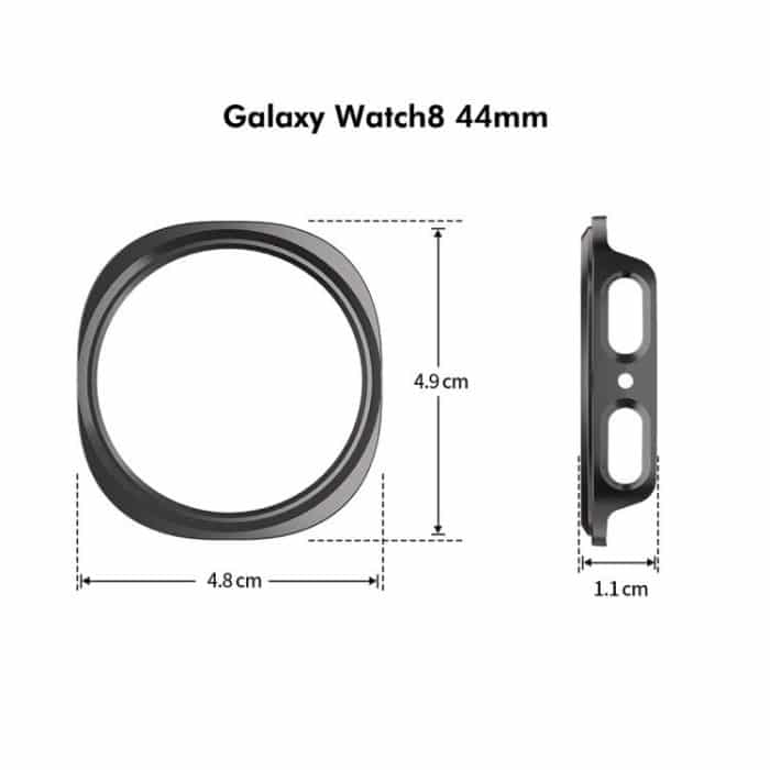 ENKAY Hat-Prince Full Coverage Tempered Glass Film Integrated PC Watch Case, For Samsung Galaxy Watch8 44mm, For Samsung Galaxy Watch8 40mm – Bild 7