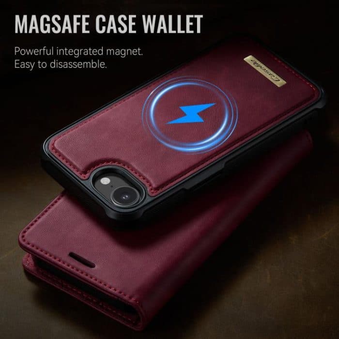 CaseMe C49 MagSafe RFID Blocking Detachable Wallet Leather Phone Case, For iPhone 16e, For iPhone 16 Pro Max, For iPhone 16 Pro, For iPhone 16 Plus – Bild 10