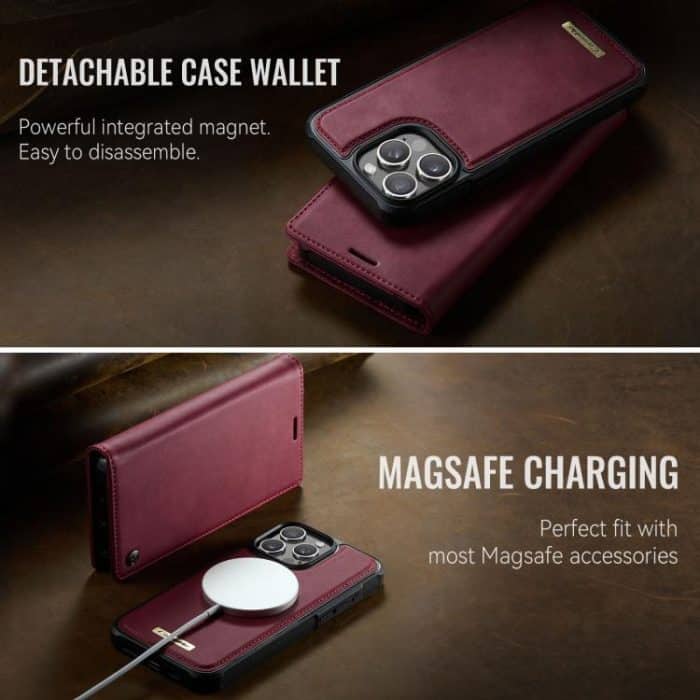 CaseMe C49 MagSafe RFID Blocking Detachable Wallet Leather Phone Case, For iPhone 16, For iPhone 15 Pro Max, For iPhone 15 Pro, For iPhone 15 – Bild 7