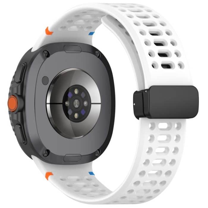 Magnetic Black Buckle Breathable Stitched Silicone Watch Band, For Samsung Galaxy Watch8 / Watch8 Classic – Bild 6