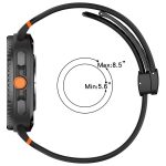 Magnetic Black Buckle Breathable Stitched Silicone Watch Band, For Samsung Galaxy Watch8 / Watch8 Classic – Bild 4