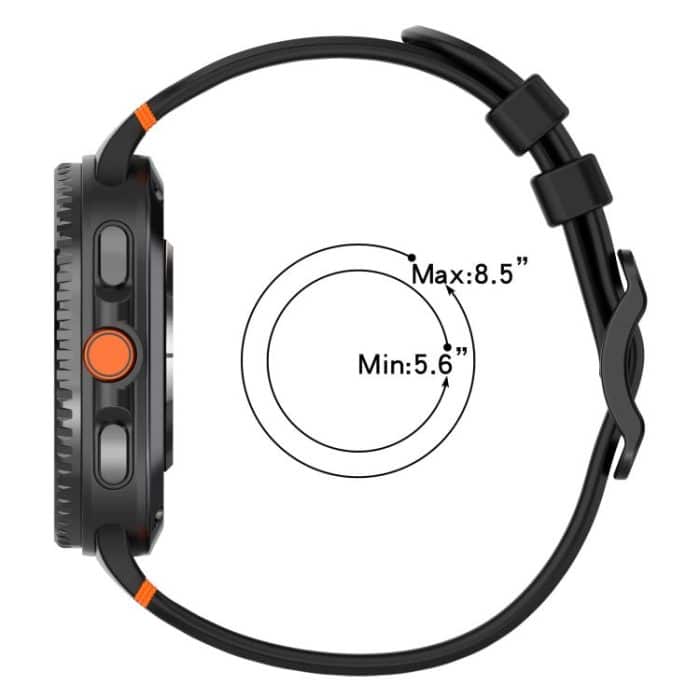 Eight-shaped Buckle Breathable Stitched Silicone Watch Band, For Samsung Galaxy Watch8 / Watch8 Classic – Bild 4