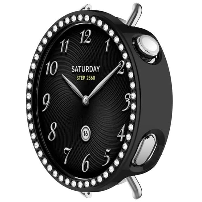 Single Row Diamond Half Coverage Hollow TPU Watch Cover, For Xiaomi Watch S4 41mm – Bild 6