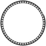 Single Row Diamond Half Coverage Hollow TPU Watch Cover, For Honor Watch Fit Elegant – Bild 10