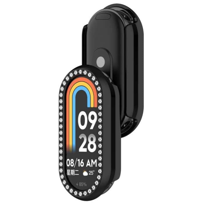 Single Row Diamond Half Coverage Hollow TPU Watch Cover, For Xiaomi Smart Band 10 / 10 NFC – Bild 6