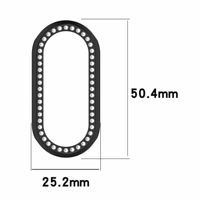 Single Row Diamond Half Coverage Hollow TPU Watch Cover, For Xiaomi Smart Band 10 / 10 NFC – Bild 3