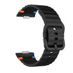 Wave Texture Stitched Color Buckle Silicone Watch Band, For Huawei Watch Fit 4 Pro / Fit 4 / Fit 3 – Bild 4