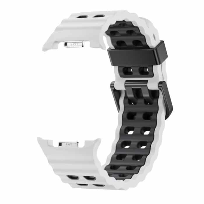 Ocean Style Quick Release Buckle Two Color Silicone Watch Band, For Samsung Galaxy Watch8 / Watch8 Classic – Bild 5