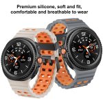 Ocean Style Quick Release Buckle Two Color Silicone Watch Band, For Samsung Galaxy Watch8 / Watch8 Classic – Bild 3