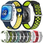 Round Holes Two Color Silicone Watch Band, For Huawei Watch Fit4 Pro / Fit4 / Fit3 – Bild 2