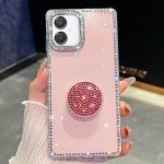 Diamond Glitter Diamond Round Holder Phone Case, For Samsung Galaxy A07 5G, For Samsung Galaxy A17 5G, For Samsung Galaxy A56 5G, For Samsung Galaxy A26 5G, For Samsung Galaxy A36 5G, For Samsung Galaxy S25 5G, For Samsung Galaxy S25+ 5G...