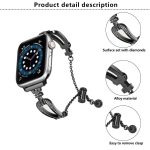 U-Shaped Diamond Bracelet Zinc Alloy Watch Band, For Apple Watch 46mm / 49mm / 45mm / 44mm, For Apple Watch 42mm / 41mm / 40mm / 38mm – Bild 5