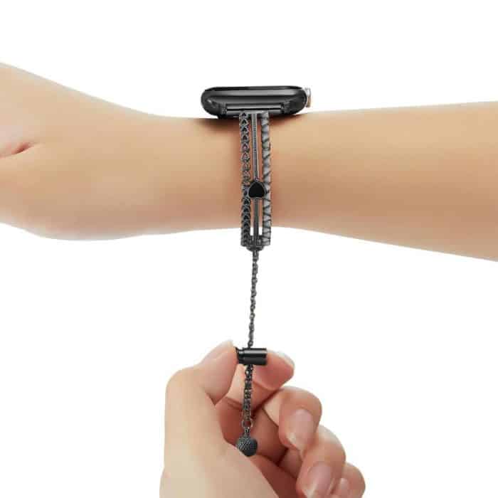 White Stone Love Bracelet Zinc Alloy Watch Band, For Apple Watch 46mm / 49mm / 45mm / 44mm, For Apple Watch 42mm / 41mm / 40mm / 38mm – Bild 8