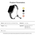 White Stone Love Bracelet Zinc Alloy Watch Band, For Apple Watch 46mm / 49mm / 45mm / 44mm, For Apple Watch 42mm / 41mm / 40mm / 38mm – Bild 3