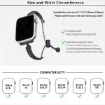 Metal Feather Copper Zinc Alloy Watch Band, For Apple Watch 46mm / 49mm / 45mm / 44mm, For Apple Watch 42mm / 41mm / 40mm / 38mm – Bild 5