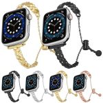 Braid Metal Glossy Zinc Alloy Watch Band, For Apple Watch 46mm / 49mm / 45mm / 44mm, For Apple Watch 42mm / 41mm / 40mm / 38mm – Bild 2